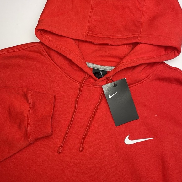 Nike Other - NEW Nike Sportswear Club Hoodie Sweatshirt Mens 4XLT Tall Fleece Red M31777